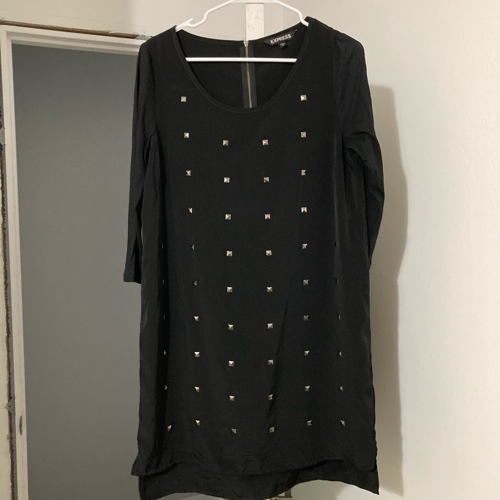EXPRESS 3/4 Sleeve Studded Dress